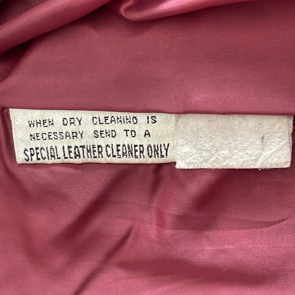 Vintage SHEPLERS Women's Burgundy Leather Western Blazer Jacket Size 16 Cowgirl - Picture 12 of 16